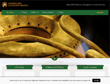 Tablet Screenshot of osteriadelcavallinobianco.com